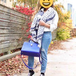 Designer Christian Dior Blue Diorever Bag In New Condition